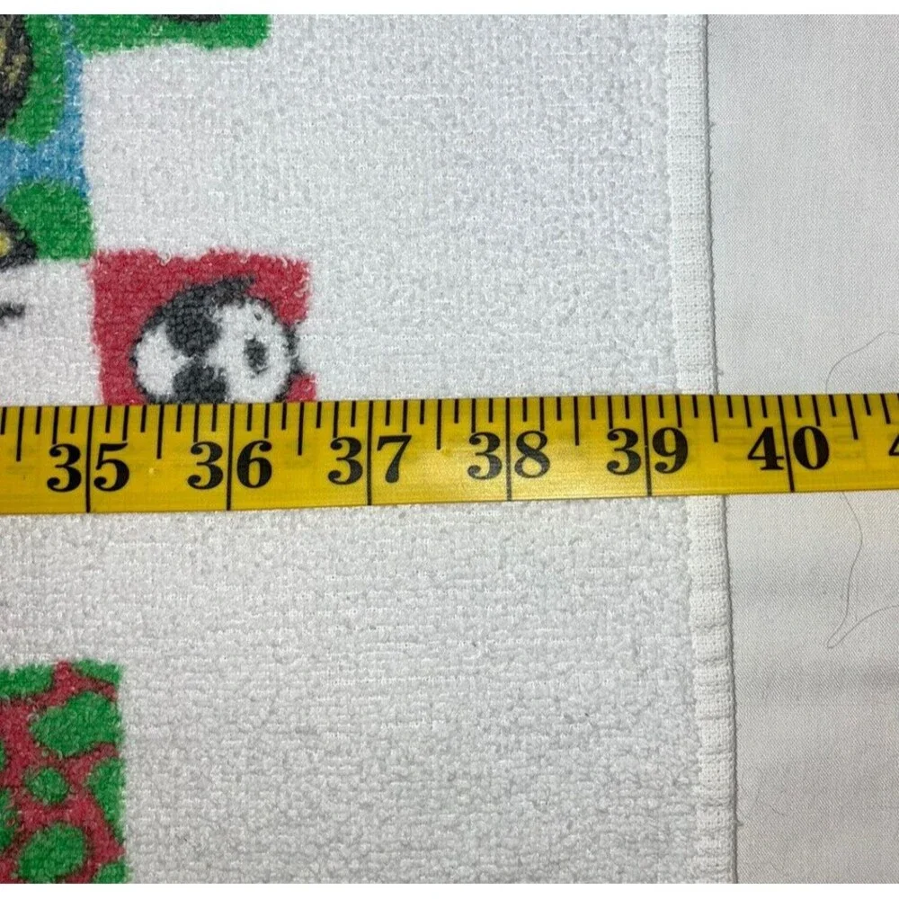 Vintage Peanuts Snoopy & Woodstock Soccer Football Gym Sports Towel by Cannon